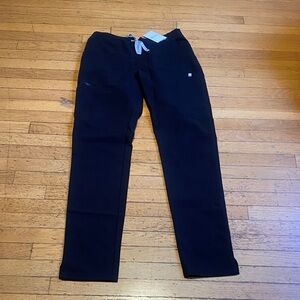 Figs womens Black yola skinny scrubs small tall